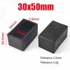 Black PVC Furniture Table Foot Tip Chairs Legs Pad Protector Cover Square/Round Caps Pipe Plug Lid Tube Hole Protection End Cap