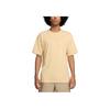 Nike Sportswear Premium Essentials Solid Color Logo Crew Neck T-Shirt Men Tops Sesame-Brown DO7393-252