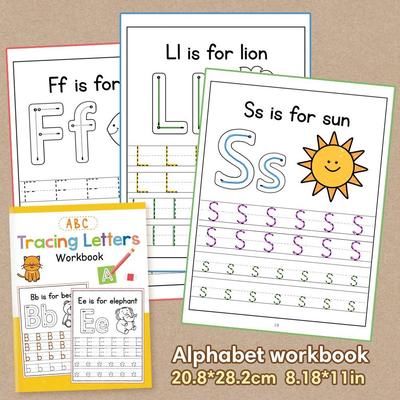 Educational Alphabet Dab Workbook Find and Coloring Letters Exercise Tracing Letters Workbook Learning Alphabet Directed Drawing