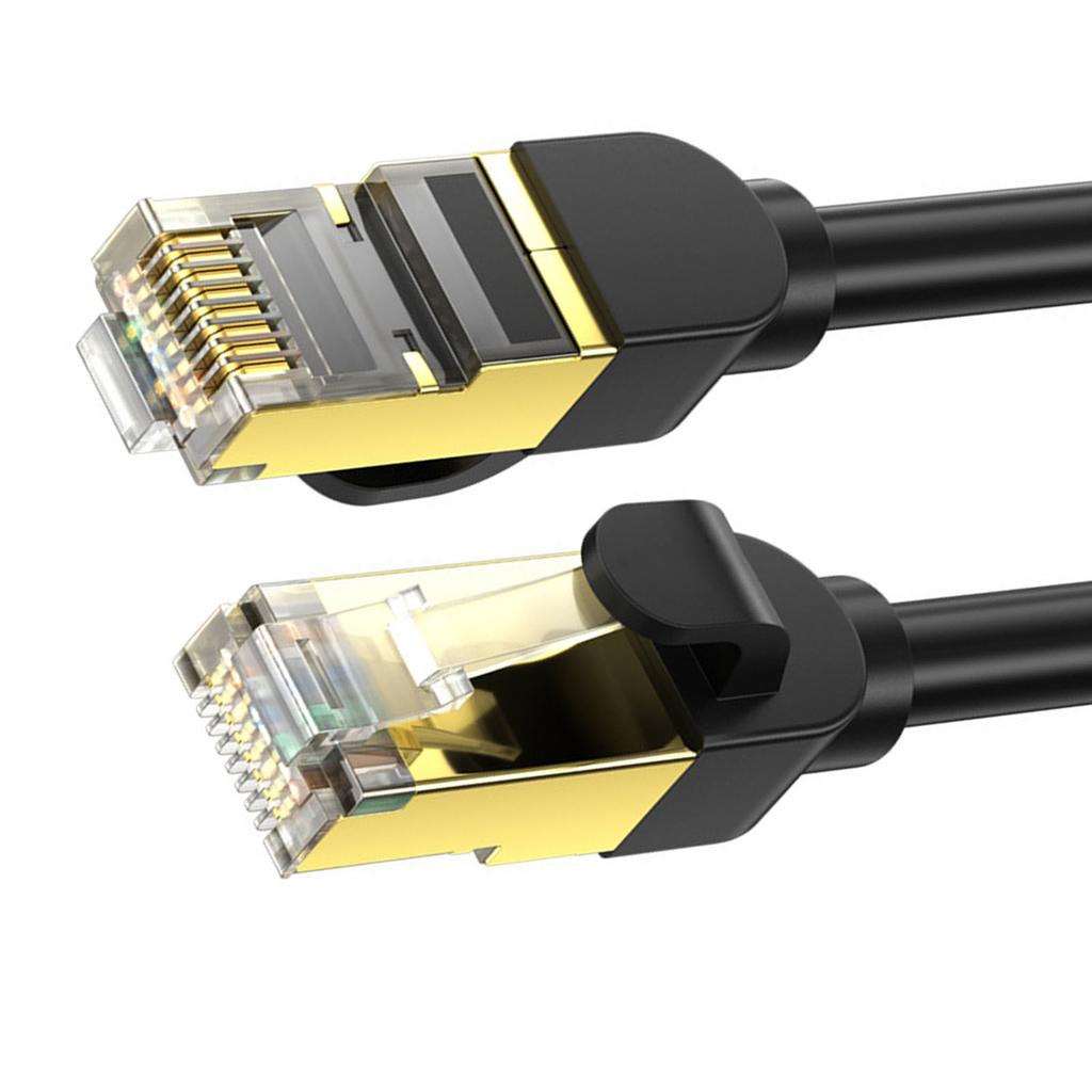 Cat 8 Ethernet Cable Double Shielded 40Gps High Speed 2000Mhz 26AWG RJ45 Connector Cat 8 Internet Cable for Laptop