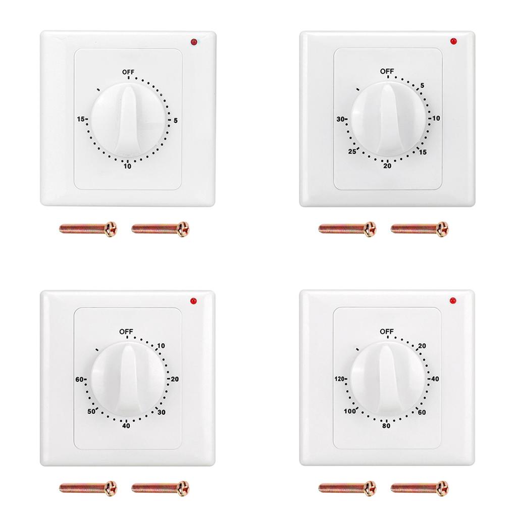 1pc Countdown Timer Switch AC220V Electronic Mechanical Countdown Controller Time Switch 86Panel Knob Switch For Home Appliances