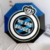 Club Brugge KVpattern, automatic folding umbrella, portable and foldable design, 8 ribs, a Christmas or birthday gift.