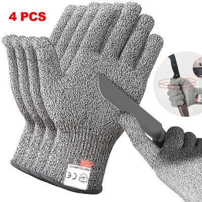 Guantes de seguridad anticorte HPPE de nivel 5 de alta resistencia para uso industrial, cocina, jardinería, antiarañazos, anticortes, corte de vidrio, multiusos