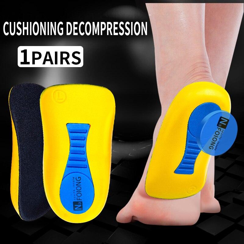 Xiaomi Half Orthopedic Insoles for Men Women Foot Heel Spurs Pain Cushion Foot Massager Care Insole Latex Soft Sole Running Shoes Pads