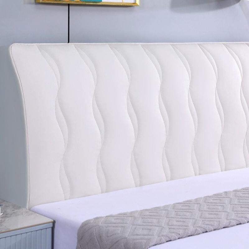 

Comfortable and Minimalist Bedside Cover Solid Color All Inclusive Anti Fouling No Washing Dust-proof Bedside Protective Cover W120xH70cm бежевий