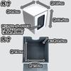 Areshika Vertical Deck Case with Protect Deck Leather Magnetic Trading Card Case Vertical with Window, (White, Window)