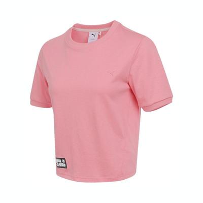 Classics Haus Sports Round Neck Casual Short Sleeve T-Shirt Women Tops 631564-27