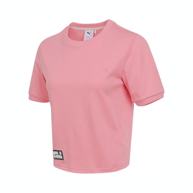 

Puma Classics Haus Sports Round Neck Casual Short Sleeve T-Shirt Women Tops 631564-27 XL