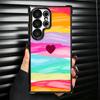 Regenbogen-Gradient-Liebesdesign Beschichtetes Handyhülle Für Samsung Galaxy S24 S25 FE S26 Edge S23 Ultra S22 S21 Plus S20 Sturzfest Aira