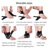 1 Sets Sport Ankle Stabilizer Brace Compression Ankle Support Tendon Pain Relief Strap Foot Sprain Injury Wraps Running Basketball