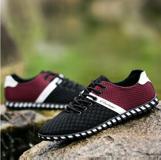 

осенне-весенние мужские повседневные туфли в клетку, базовые мужские кроссовки в сетку, плоские кроссовки для студентов 7 чёрный