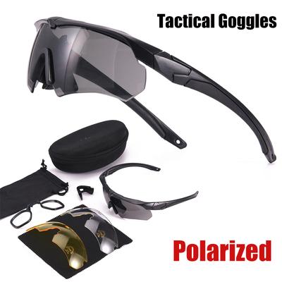 Nouvelles Lunettes Tactiques Polarisées Ensemble de 3 Lentilles Lunettes d'Escalade Sports de Plein Air Coupe-Vent Anti-Poussière Sécurité Lunettes de Protection Lunettes