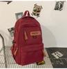 New schoolbag women's simple large-capacity casual backpack male high school college student computer backpack