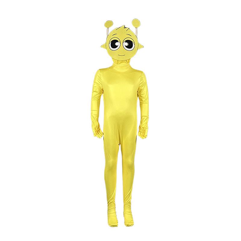 European & American Halloween Sprunki Rhythm Box Costume for Kids - Stage Performance Cosplay Outfit