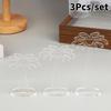 3Pcs/set Clear Acrylic Earring Display Stand Transparent Stud Dangle Earrings Display Rack For Jewelry Showcase Organizer Holder
