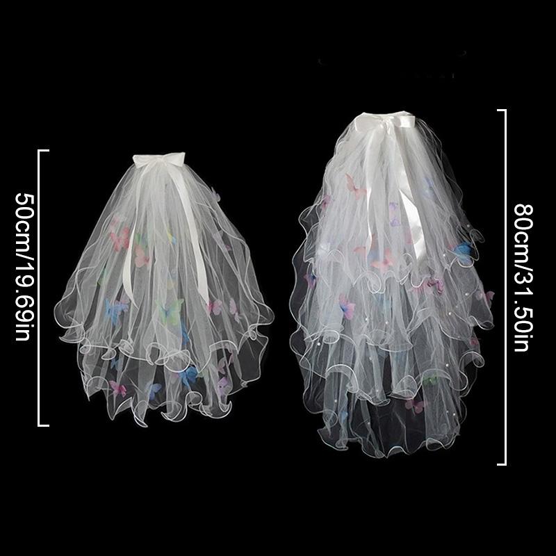 1 Wedding Bridal Headcloth Butterfly Photography Prop Colorful Butterfly Headcloth Accessory