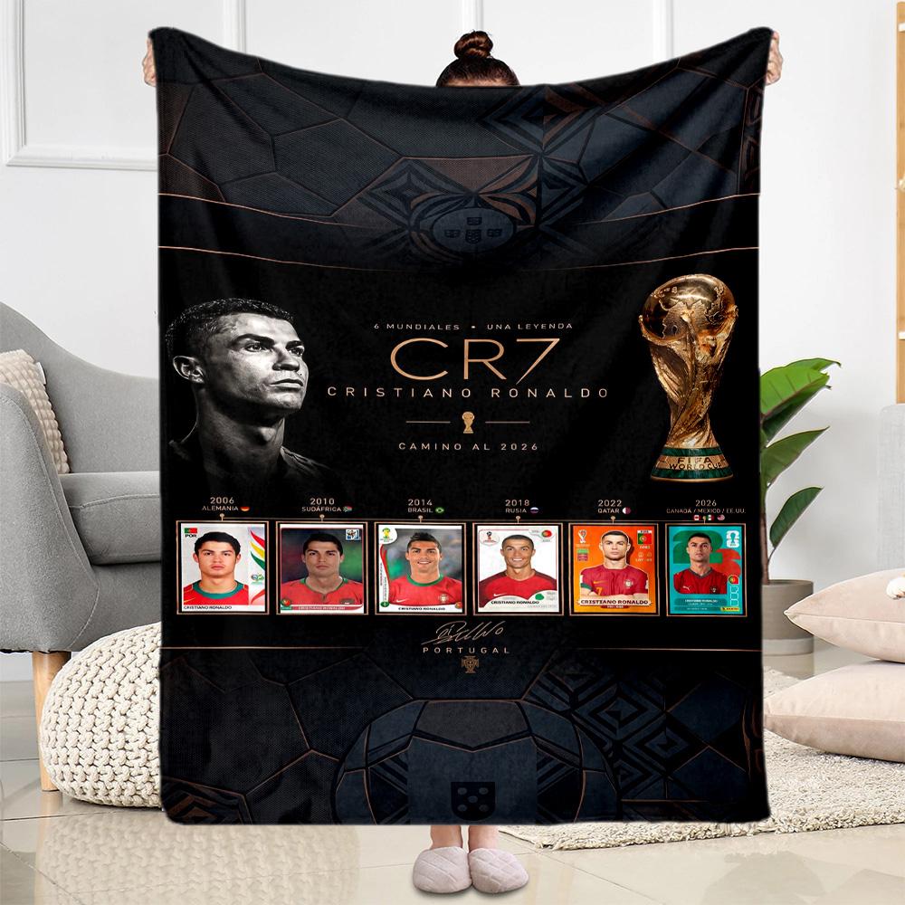 Cristiano Ronaldo 126 Blanket Ultra-Soft Great for Couch Livingroom Chair Four Seasons Multipurpose Playful Design
