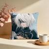 Fashion NNieRAutomataing Cushion Cover Stylish Washable Pillow Cover Ideal for Couch Bedroom Car Decoration