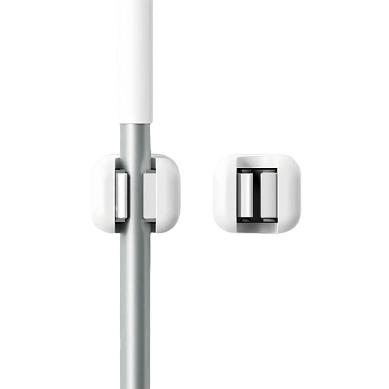 Support mural sans perçage pour serpillière et balai