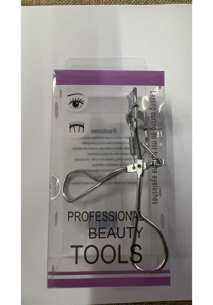 Wide-Angle Eyelash Curler & Tweezers - for Curling False Eyelashes and Natural Brows