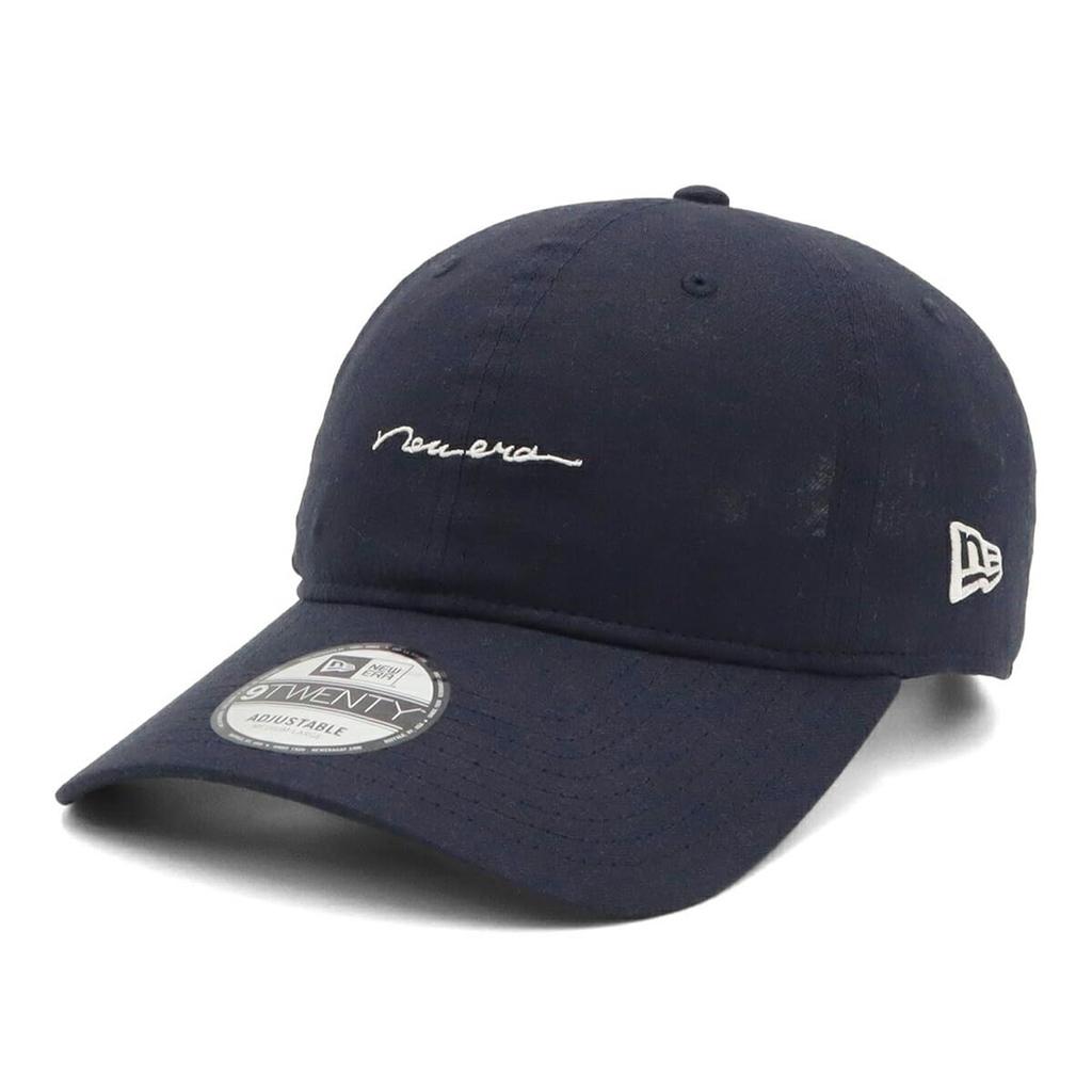 [New Era] Cap Long Visor ONSPOTZ Exclusive Dark Navy ML 9Twenty Long Visor Easy Snap Cotton Flax Handwritten Logo