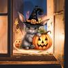 Halloween Window Sticker Removable Static Cling Sticker Cartoon Animal Dwarf Window Cling