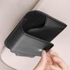 CAER Car Sun Visor Glasses Holder Premium PU Leather Wear-Resistant Sunglasses Protective Box Auto Eyeglasses Storage Case Clip