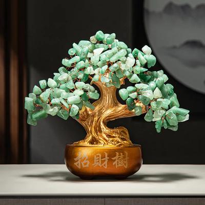 1pc Resin Money Tree Ornament Feng Shui Accessories Wealth Absorbing Ornaments Store Front Desk Decoration Promotion Gift