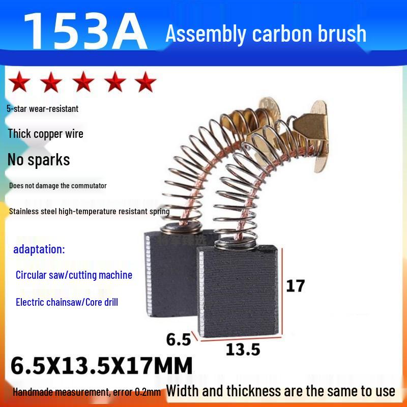 Durable Carbon Brush Set for Grinders, Drill, Hammer, Polisher, Cutter, and Picker Tools