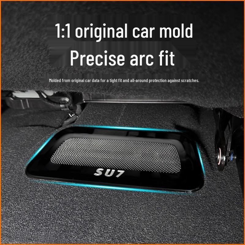 Dustproof Anti-Clog Air Vent Cover for Xiaomi SU7 Under-Seat, Rear AC Cover, Mod Decorative Accessory