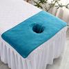 3 Pcs Thickened Beauty SPA Massage Table Planking Face Towel With Hole Bed Bandana Beauty Salon Bed Head Towel