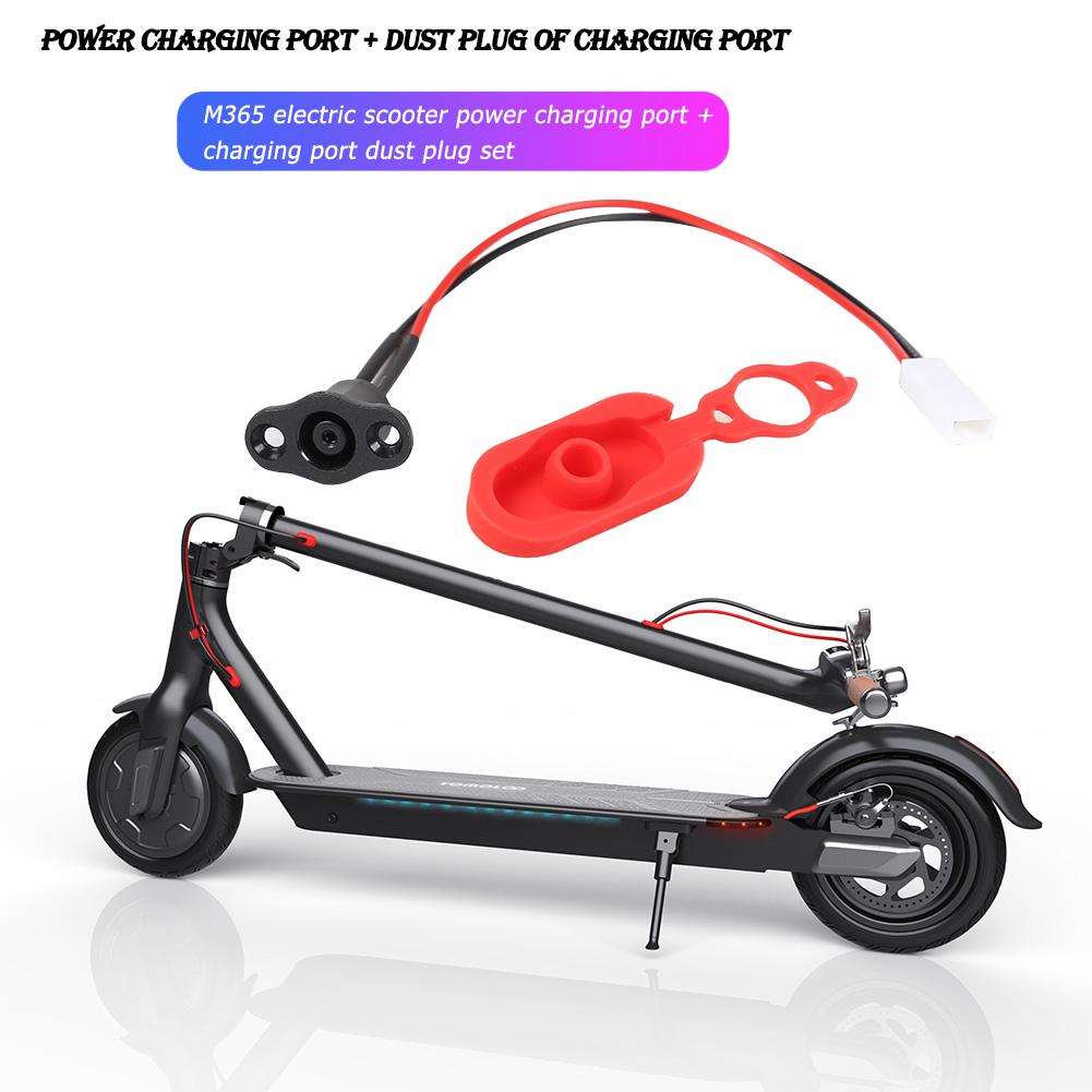 Dust Plug Cap Power Charging Electric Scooter Cord Cable Outdoor Portable Scooter Skateboard for M365 Scooter Parts China Mainland