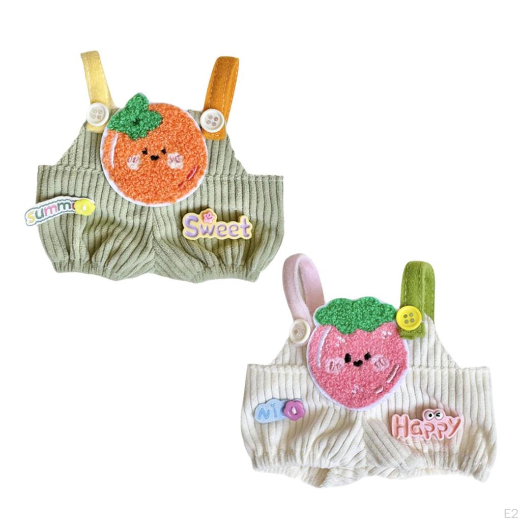 Doll Pants with Suspenders for 20cm Dolls, Create Your Own Outfits