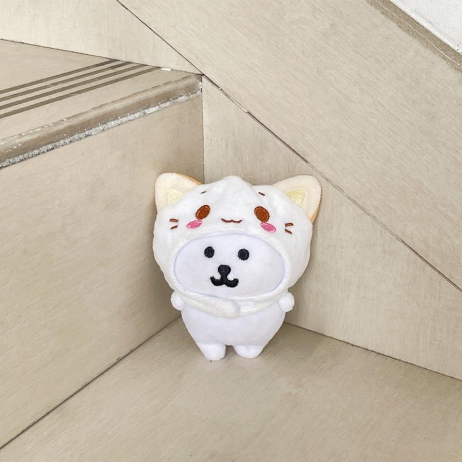 Cartoon Cute Little White Bear Plush Doll Nun Doll Dress Up Cotton Doll Dress Up Cloak Accessories Rat King Cooking Doll