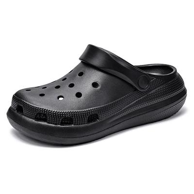 Men's Hole Shoes Are Odorless, Slip Resistant, and Non Abrasive, with Thick Soles for Wearing Slippers and Couple Summer Sandals