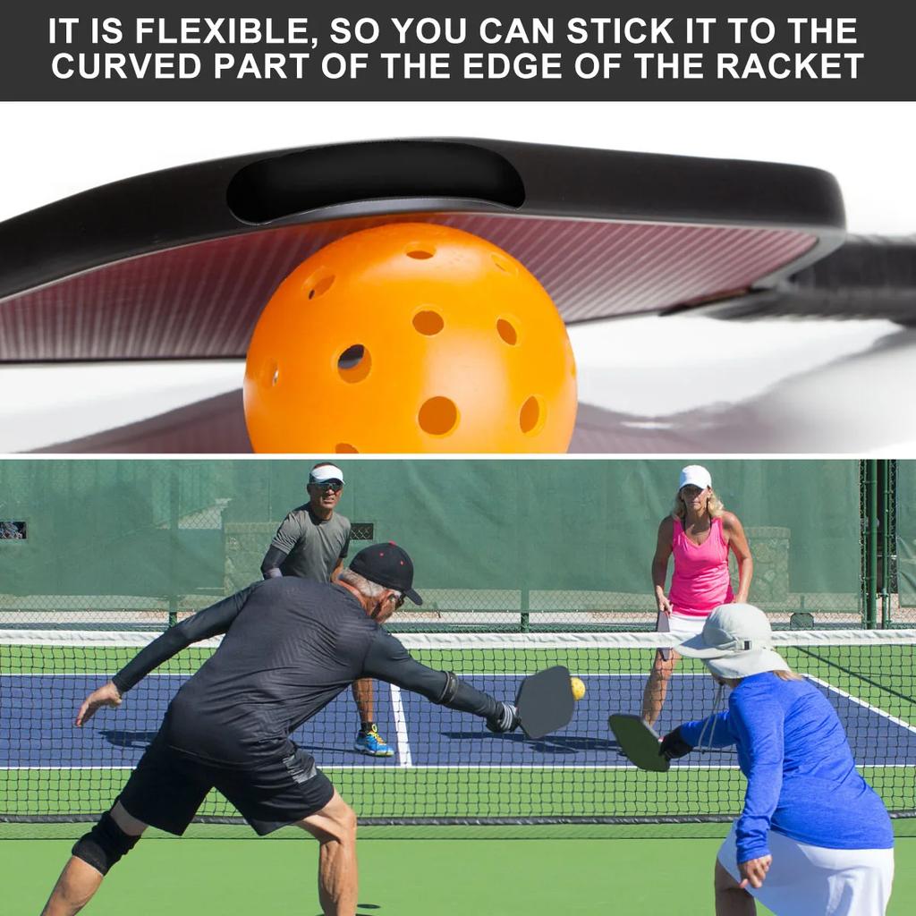 30 st Pickleball Blytejp Viktad Flexibel Självhäftande Tejp Stänger Återanvändbar Paddelkantsskydd Öka Kraft Svinghastighet Tillbehör