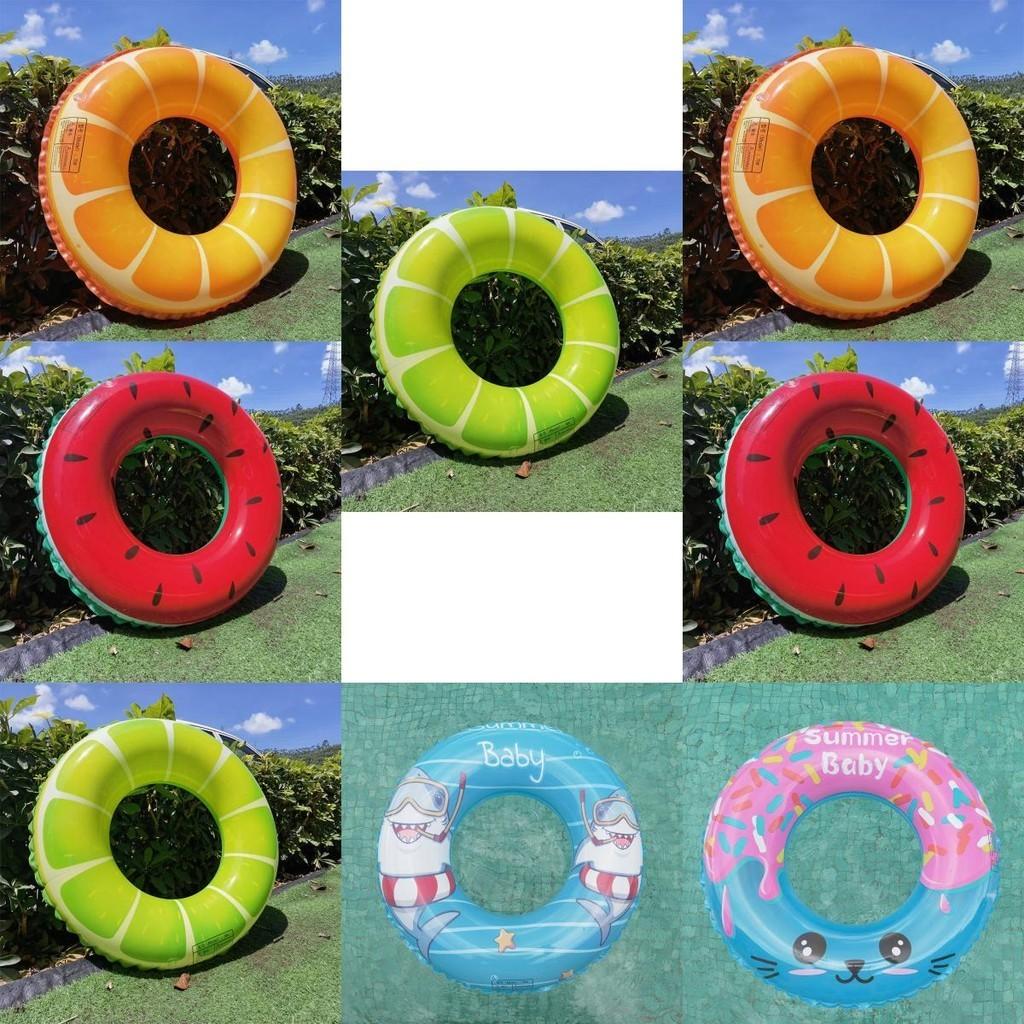Anneau de natation gonflable en PVC épais 0,25 mm Dessin animé pour enfants Différents modèles 50/60/70/80/90 cm