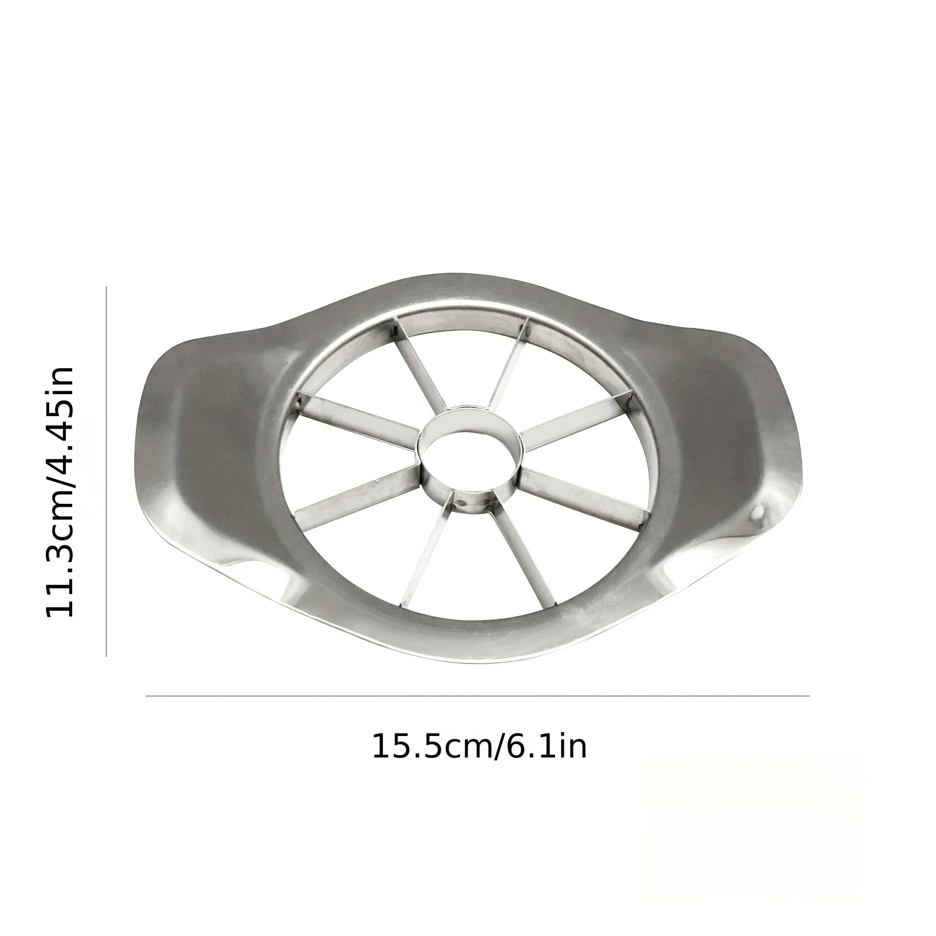 

8-Slice Fruit Cutter: A kitchen gadget suitable for apples, tomatoes, oranges, pears, dragon fruit, and other fruits серебряный