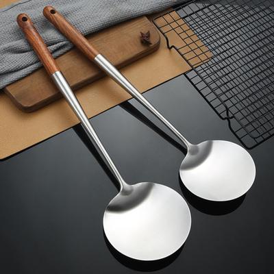 Spatola da cucina Pala da cucina antiaderente in acciaio inossidabile con manico resistente al calore per la cucina domestica