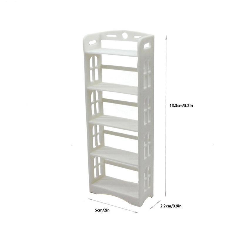 1:12 Dollhouse Miniature Storage Rack Multifunctional Rack Bookcase Furniture Home Model Decor Toy Doll House Accessories
