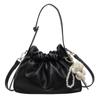 Versatile niche texture cloud drawstring bucket bag women's 2025 new high-end fashion foreign style shoulder messenger bag