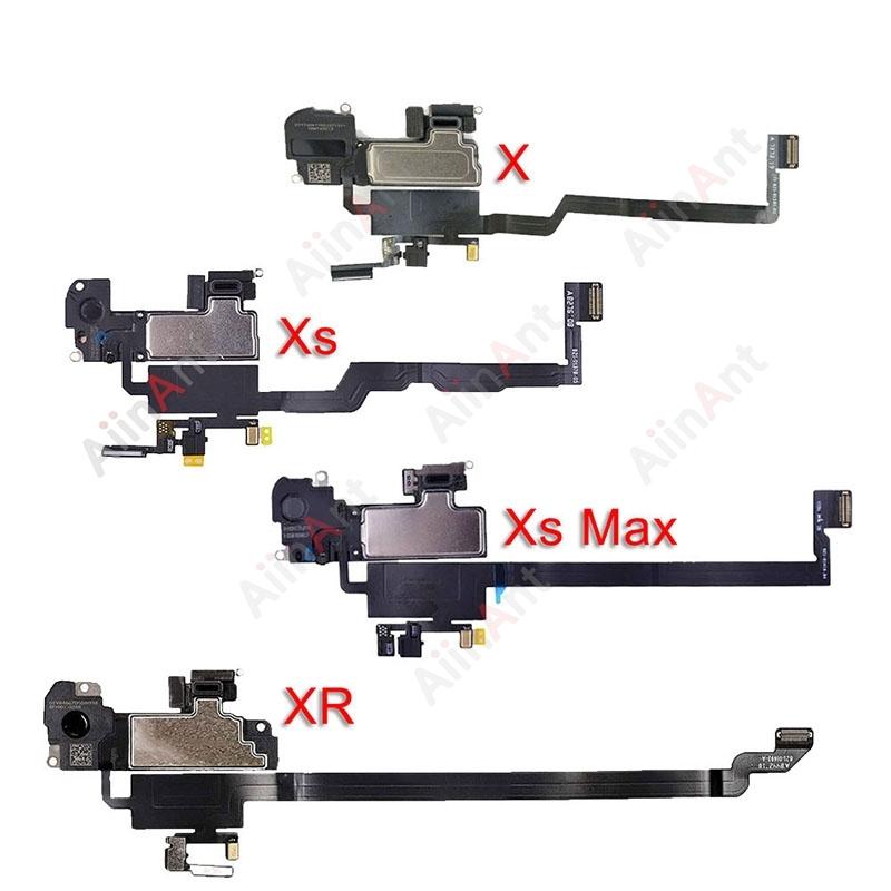 AiinAnt Phone Top Proximity Sensor Ear Earpiece Speaker Flex Cable For iPhone 11 Pro X Xr Xs Max 7 8 Plus with Sticker 100% OEM