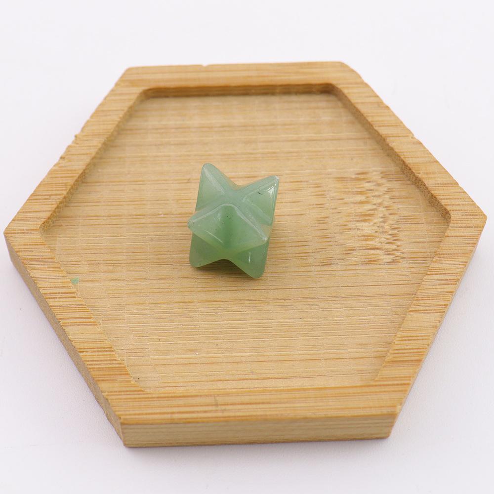 Crystal Merkaba Star Ornament - 13mm Hexagram Design