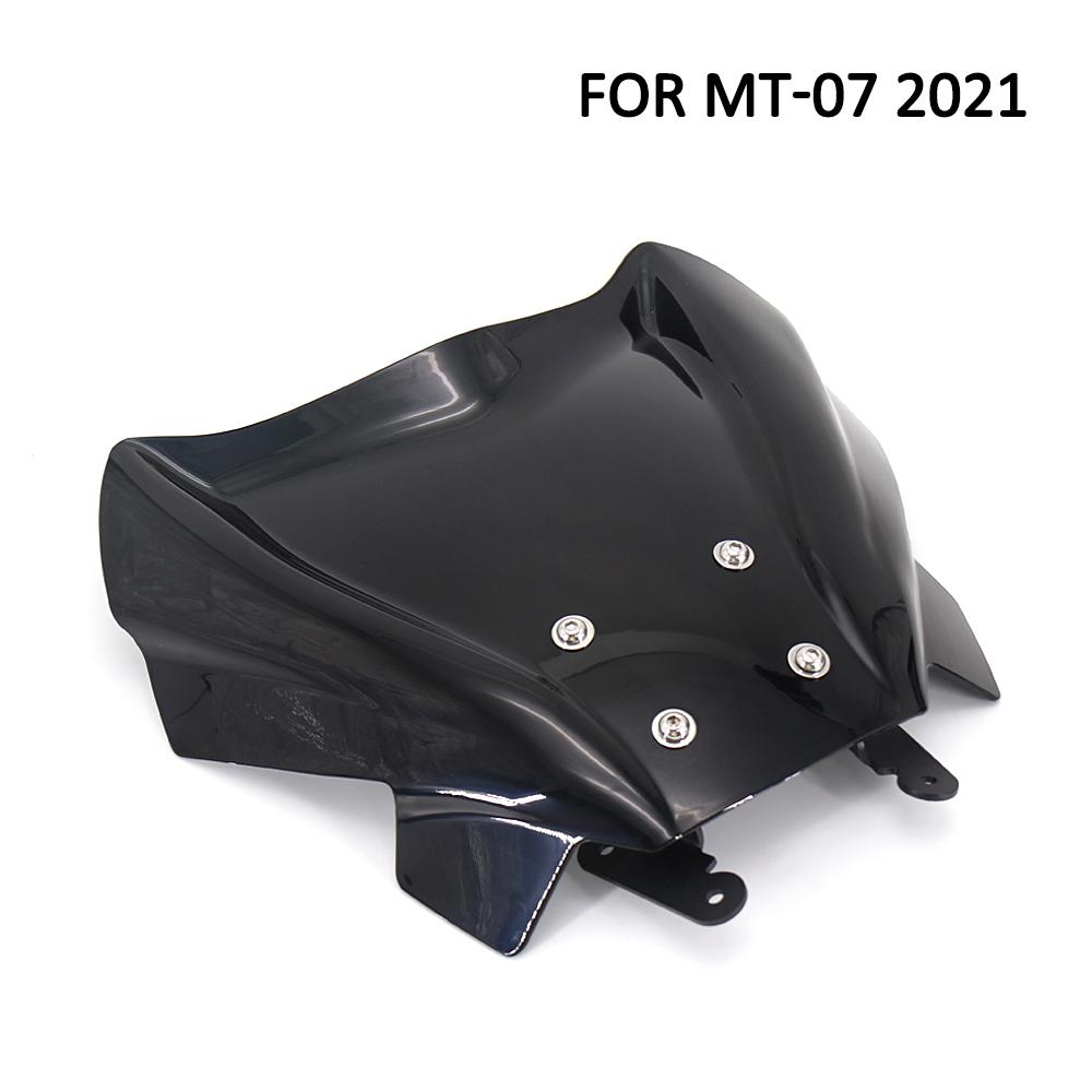 For YAMAHA MT07 MT-07 MT 07 2021-2024 Motorcycle Front Windscreen Spoiler Windshield Fairing Viser Visor Wind Screen Deflector