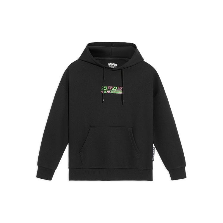 Li-Ning Bad Five Sports Basketball Hoodie Black Unisex AWDS117-2 L