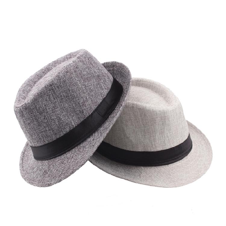 Short Brim Fedora Hats Classic Hat with Bands Solid Color One Size Fit Most