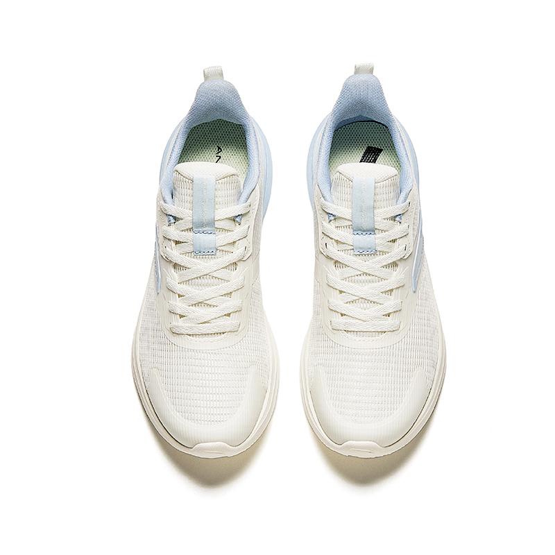 Anta Cushioning Abrasion Resistant Breathable Low top Casual Shoes Women's White Blue Sneakers 922335501-6