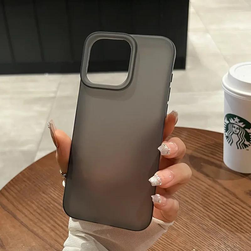 Módní měkký matný barevný kryt na telefon pro iPhone 17 16 11 12 13 14 15 Pro Max Plus X XS Max Průhledné nárazníkové kryty