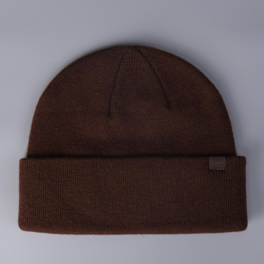 Pure Wool Knitted Hat  Versatile  Casual  Outdoor  Simple Style Woolen Hat  Fashionable Solid Color Cold Hat  Trendy