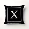 Minimalist Letter Pillow Cover Single Alphabet Print Cushion Case Personalized Initial Decor Pillow for Home  Dorm